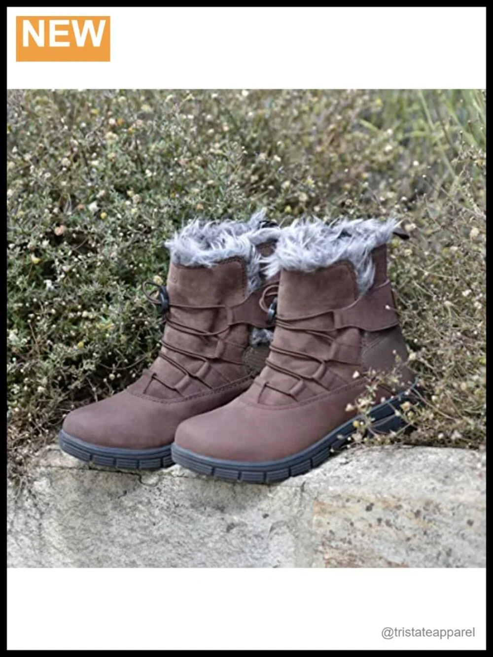 Dublin Women's Leather Equestrian Boots Waterproof Faux Fur Ankle